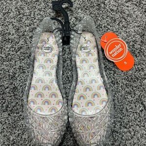 Wonder Nation Silver Dress Shoes with Elegant Design
